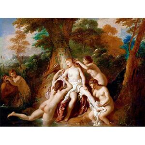 Wee Blue Coo Painting Roman De Troy Diana Nymphs Bathing Wall Art Print Wee Blue Coo Painting Roman De Troy Diana Nymphs Bathing Wall Art Print