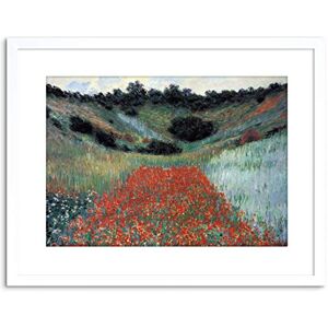 Wee Blue Coo PAINTING MONET POPPY FIELD GIVERNY OLD MASTER FRAMED PRINT F97X2978 Wee Blue Coo PAINTING MONET POPPY FIELD GIVERNY OLD MASTER FRAMED PRINT F97X2978