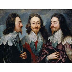 Wee Blue Coo Painting Van Dyck Portrait King Charles I England Art Print Poster Wall Decor 12X16 Inch Wee Blue Coo Painting Van Dyck Portrait King Charles I England Art Print Poster Wall Decor 12X16 Inch