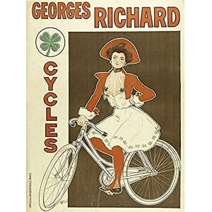 Fine Art Prints George Richard Cycles Paris Fahrrad Vintage Werbung Kunstdruck Leinwand Premium Wanddekoration Poster Wandbild Fine Art Prints George Richard Cycles Paris Fahrrad Vintage Werbung Kunstdruck Leinwand Premium Wanddekoration Poster Wandbild
