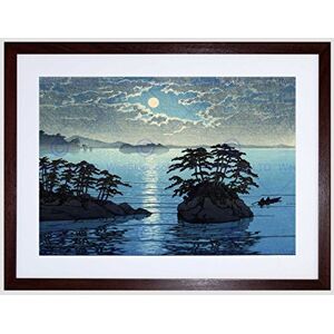 Wee Blue Coo Nature Landscape Japan Futago Island Kawase Hasui Moon Framed Wall Art Print Wee Blue Coo Nature Landscape Japan Futago Island Kawase Hasui Moon Framed Wall Art Print