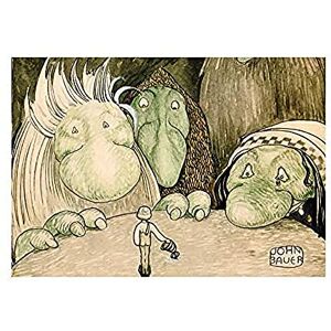 Wee Blue Coo Painting Trolls John Bauer Wall Art Print Wee Blue Coo Painting Trolls John Bauer Wall Art Print