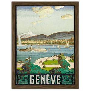 Fine Art Prints La Neziere Lake Geneva Switzerland Travel Advert Large Framed Art Print Poster Wall Decor 18x24 in Fine Art Prints La Neziere Lake Geneva Switzerland Travel Advert Large Framed Art Print Poster Wall Decor 18x24 in