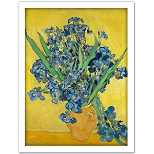 Wee Blue Coo Van Gogh Irises Painting Artwork Framed Wall Art Print 18X24 Inch Wee Blue Coo Van Gogh Irises Painting Artwork Framed Wall Art Print 18X24 Inch