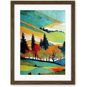 Wee Blue Coo Colourful Autumn Landscape Scotland Hillside Forest Oil Painting Artwork Framed Wall Art Print 18X24 Inch Wee Blue Coo Colourful Autumn Landscape Scotland Hillside Forest Oil Painting Artwork Framed Wall Art Print 18X24 Inch