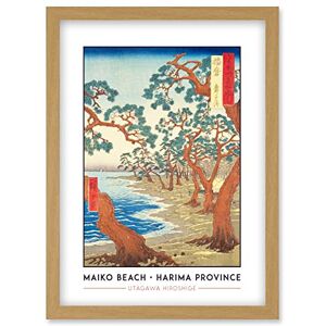 Wee Blue Coo Maiko Beach Harima Province Utagawa Hiroshige Japanese Woodblock Classic Collection Artwork Framed Wall Art Print A4 Wee Blue Coo Maiko Beach Harima Province Utagawa Hiroshige Japanese Woodblock Classic Collection Artwork Framed Wall Art Print A4