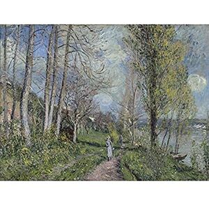 Artery8 Alfred Sisley Banks Of The Seine At By Painting Unframed Wall Art Print Poster Home Decor Premium Artery8 Alfred Sisley Banks Of The Seine At By Painting Unframed Wall Art Print Poster Home Decor Premium