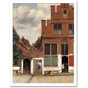 Artery8 Vermeer View Of Houses In Delft The Little Street Art Print Framed Poster Wall Decor 12x16 inch Artery8 Vermeer View Of Houses In Delft The Little Street Art Print Framed Poster Wall Decor 12x16 inch