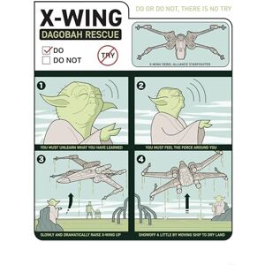 Komar Star Wars X-Wing Instructions Wall Picture Size 50 x 70 cm Children's Room Wall Decoration Komar Star Wars X-Wing Instructions Wall Picture Size 50 x 70 cm Children's Room Wall Decoration