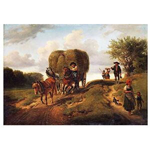 Wee Blue Coo Painting Rural Kauffman (circle) Hay Harvest Wall Art Print Wee Blue Coo Painting Rural Kauffman (circle) Hay Harvest Wall Art Print