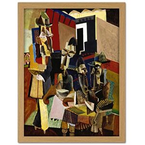 Fine Art Prints Weber The Visit Abstract Cubism Painting Large Framed Art Print Poster Wall Decor 18x24 in Fine Art Prints Weber The Visit Abstract Cubism Painting Large Framed Art Print Poster Wall Decor 18x24 in