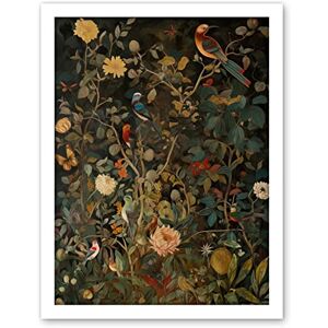 Artery8 Audubon Style Birds in Spring Flower Field Modern Artwork Framed Wall Art Print 18X24 Inch Artery8 Audubon Style Birds in Spring Flower Field Modern Artwork Framed Wall Art Print 18X24 Inch