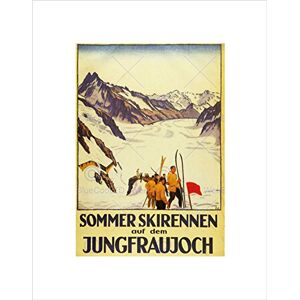 Wee Blue Coo Sport Event Summer Ski Race Jungfrau Alpine Mountain Wall Art Print Wee Blue Coo Sport Event Summer Ski Race Jungfrau Alpine Mountain Wall Art Print