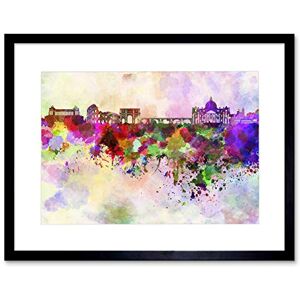 Wee Blue Coo Painting Illustration Cityscape Paint Splash Skyline Rome Framed Wall Art Print Wee Blue Coo Painting Illustration Cityscape Paint Splash Skyline Rome Framed Wall Art Print
