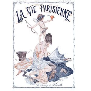 Artery8 La Vie Parisienne Cupid Love Battlefield Magazine Cover Large Wall Art Poster Print Thick Paper 18X24 Inch Artery8 La Vie Parisienne Cupid Love Battlefield Magazine Cover Large Wall Art Poster Print Thick Paper 18X24 Inch