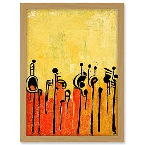 Doppelganger33 LTD Abstract Music Band Figures In Warm Acrylic Tones Musical Artwork Framed A3 Wall Art Print Doppelganger33 LTD Abstract Music Band Figures In Warm Acrylic Tones Musical Artwork Framed A3 Wall Art Print