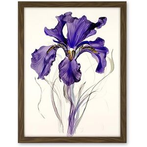 Artery8 Iris Reticulata Watercolour Flower Bloom Drawing Artwork Framed Wall Art Print 18X24 Inch Artery8 Iris Reticulata Watercolour Flower Bloom Drawing Artwork Framed Wall Art Print 18X24 Inch