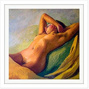 Artery8 Sicurezza Susanna Female Poster Painting Square Wooden Framed Wall Art Print Picture 16X16 Inch Artery8 Sicurezza Susanna Female Poster Painting Square Wooden Framed Wall Art Print Picture 16X16 Inch