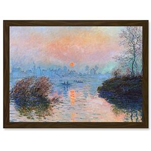 Wee Blue Coo Monet Sunset Seine Lavacourt Winter Painting Artwork Framed Wall Art Print A4 Wee Blue Coo Monet Sunset Seine Lavacourt Winter Painting Artwork Framed Wall Art Print A4