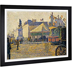 Big Box Art Framed Print of Paul Signac Place Clichy Design Wall Art Picture Home Decor for Kitchen, Living, Dining Room, Bedroom, Hallway, Office, Black, A2 / 24.5x18 Inch / 62x45cm Big Box Art Framed Print of Paul Signac Place Clichy Design Wall Art Picture Home Decor for Kitchen, Living, Dining Room, Bedroom, Hallway, Office, Black, A2 / 24.5x18 Inch / 62x45cm