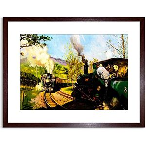 Wee Blue Coo 9x7 '' VINTAGE STEAM TRAIN FFESTINIOG RAILWAY WALES FRAMED ART PRINT F97X742 Wee Blue Coo 9x7 '' VINTAGE STEAM TRAIN FFESTINIOG RAILWAY WALES FRAMED ART PRINT F97X742