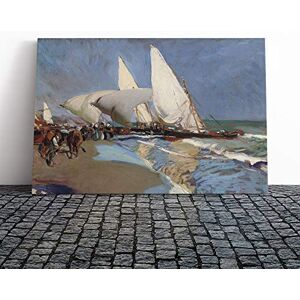 Big Box Art Canvas Print Wall Art Joaquin Sorolla Y Bastida The Merchant Ships Mounted & Stretched Box Frame Picture Home Decor for Kitchen, Living Room, Bedroom, Hallway, Multi-Colour, 20x14 Inch Big Box Art Canvas Print Wall Art Joaquin Sorolla Y Bastida The Merchant Ships Mounted & Stretched Box Frame Picture Home Decor for Kitchen, Living Room, Bedroom, Hallway, Multi-Colour, 20x14 Inch
