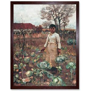 Fine Art Prints Guthrie Hind's Daughter Scottish Realism Painting Art Print Framed Poster Wall Decor 12x16 inch Fine Art Prints Guthrie Hind's Daughter Scottish Realism Painting Art Print Framed Poster Wall Decor 12x16 inch
