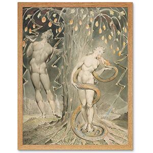 Fine Art Prints William Blake The Temptation And Fall Of Eve Art Print Framed Poster Wall Decor 12x16 inch Fine Art Prints William Blake The Temptation And Fall Of Eve Art Print Framed Poster Wall Decor 12x16 inch