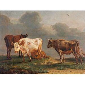 Artery8 Paul Gabriel Four Cows In A Meadow Painting Unframed Wall Art Print Poster Home Decor Premium Artery8 Paul Gabriel Four Cows In A Meadow Painting Unframed Wall Art Print Poster Home Decor Premium