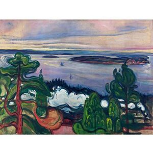 Wee Blue Coo Painting Landscape Painting Edvard Munch Train Smoke Art Print Poster Wall Decor 12X16 Inch Wee Blue Coo Painting Landscape Painting Edvard Munch Train Smoke Art Print Poster Wall Decor 12X16 Inch