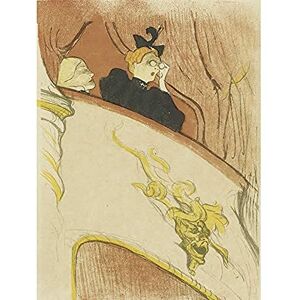 Artery8 Toulouse-Lautrec Theatre Box Golden Mask Painting Art Print Canvas Premium Wall Decor Poster Mural Artery8 Toulouse-Lautrec Theatre Box Golden Mask Painting Art Print Canvas Premium Wall Decor Poster Mural