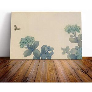 Big Box Art Canvas Print Wall Art Hishida Shunso Hydrangeas Butterfly Oriental Mounted & Stretched Box Frame Picture Home Decor for Kitchen, Living Room, Bedroom, Hallway, Multi-Colour, 30x20 Inch Big Box Art Canvas Print Wall Art Hishida Shunso Hydrangeas Butterfly Oriental Mounted & Stretched Box Frame Picture Home Decor for Kitchen, Living Room, Bedroom, Hallway, Multi-Colour, 30x20 Inch