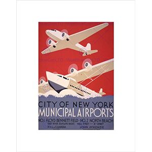 Wee Blue Coo Travel Airplane Aeroplane New York La Guardia Seaplane Wall Art Print Wee Blue Coo Travel Airplane Aeroplane New York La Guardia Seaplane Wall Art Print