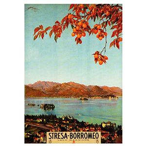 Wee Blue Coo Stresa Borromeo Lake Maggiore Italy Travel Ad Picture Wall Art Print Wee Blue Coo Stresa Borromeo Lake Maggiore Italy Travel Ad Picture Wall Art Print