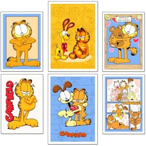 DKORARTE Set of 6 Decorative Wall Art Prints Living Room Decoration Modern, Bedrooms, Rooms, Without Frame, Children, Garfield (2x A3 (41 x 29.7 cm) ; 4 x A4 (29.7 x 21 cm)) DKORARTE Set of 6 Decorative Wall Art Prints Living Room Decoration Modern, Bedrooms, Rooms, Without Frame, Children, Garfield (2x A3 (41 x 29.7 cm) ; 4 x A4 (29.7 x 21 cm))