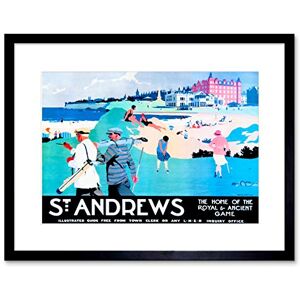 Wee Blue Coo St Andrews Fife Scotland Golf Royal Ancient Sport Picture Framed Wall Art Print Wee Blue Coo St Andrews Fife Scotland Golf Royal Ancient Sport Picture Framed Wall Art Print