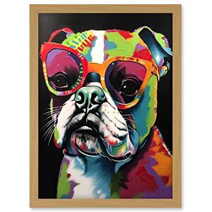 Artery8 - Rainbow Bulldog - Framed - Wall Art Print Artery8 - Rainbow Bulldog - Framed - Wall Art Print
