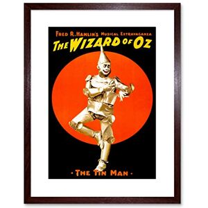 Wee Blue Coo Theatre Vintage Advert Wizard OZ Tin Man Framed Wall Art Print Wee Blue Coo Theatre Vintage Advert Wizard OZ Tin Man Framed Wall Art Print