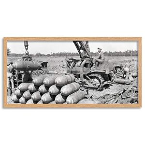 Fine Art Prints War WWII USA 500lb Dive Bomber Bombs Photo Framed Wall Art Print Long 25X12 Inch Fine Art Prints War WWII USA 500lb Dive Bomber Bombs Photo Framed Wall Art Print Long 25X12 Inch