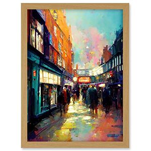 Doppelganger33 LTD Carnaby Street London Bright Acrylic Painting Artwork Framed A3 Wall Art Print Doppelganger33 LTD Carnaby Street London Bright Acrylic Painting Artwork Framed A3 Wall Art Print