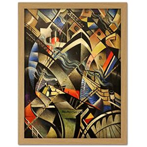 Fine Art Prints Nevinson The Arrival Abstract Futurist Painting Artwork Framed Wall Art Print 18X24 Inch Fine Art Prints Nevinson The Arrival Abstract Futurist Painting Artwork Framed Wall Art Print 18X24 Inch