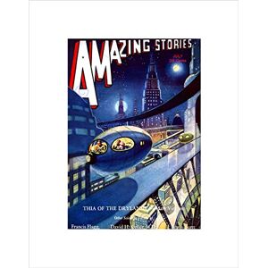 Wee Blue Coo Comics Amazing Stories Thia Drylands Future City Wall Art Print Wee Blue Coo Comics Amazing Stories Thia Drylands Future City Wall Art Print