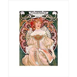 Wee Blue Coo Alphonse Mucha Champenois Old Master Picture Wall Art Print Wee Blue Coo Alphonse Mucha Champenois Old Master Picture Wall Art Print