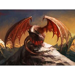 Wee Blue Coo Painting Drawing Fantasy Monster Dragon Wings Large Art Print Poster Wall Decor 18x24 inch Wee Blue Coo Painting Drawing Fantasy Monster Dragon Wings Large Art Print Poster Wall Decor 18x24 inch