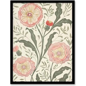 Artery8 Pink Carnations in Bloom Artwork Pastel Floral Living Room Artwork Framed Wall Art Print A4 Artery8 Pink Carnations in Bloom Artwork Pastel Floral Living Room Artwork Framed Wall Art Print A4