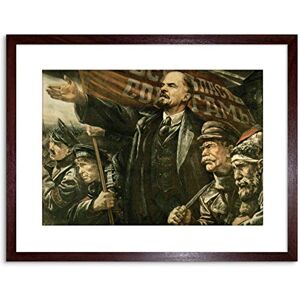 Wee Blue Coo VINTAGE AD LENIN OCTOBER SOVIET USSR REVOLUTION FRAMED PRINT F97X5857 Wee Blue Coo VINTAGE AD LENIN OCTOBER SOVIET USSR REVOLUTION FRAMED PRINT F97X5857