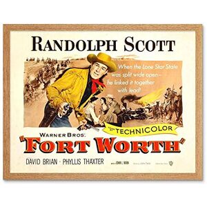 Wee Blue Coo Advert Movie Film Fort Worth Randolph Scott Cowboy Western Texas Art Print Framed Poster Wall Decor 12X16 Inch Wee Blue Coo Advert Movie Film Fort Worth Randolph Scott Cowboy Western Texas Art Print Framed Poster Wall Decor 12X16 Inch