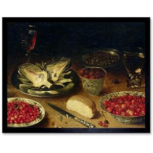 Artery8 Osias Beert Still Life Artichoke Painting Art Print Framed Poster Wall Decor 12x16 inch Artery8 Osias Beert Still Life Artichoke Painting Art Print Framed Poster Wall Decor 12x16 inch