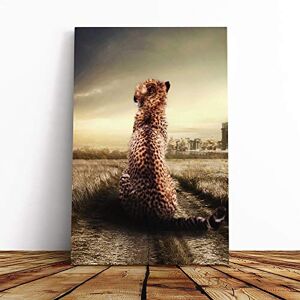 Big Box Art Cheetah Landscape Canvas Print Gallery Wrapped 30mm Frame Wall Art 24x16 inches Ready to Hang Modern Animals Picture Living Room Bedroom Lounge Office Big Box Art Cheetah Landscape Canvas Print Gallery Wrapped 30mm Frame Wall Art 24x16 inches Ready to Hang Modern Animals Picture Living Room Bedroom Lounge Office
