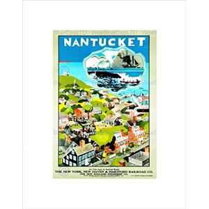 Wee Blue Coo TRAVEL TRANSPORT NANTUCKET NEW ENGLAND RAILWAY TRAIN FRAMED ART PRINT B12X10242 Wee Blue Coo TRAVEL TRANSPORT NANTUCKET NEW ENGLAND RAILWAY TRAIN FRAMED ART PRINT B12X10242